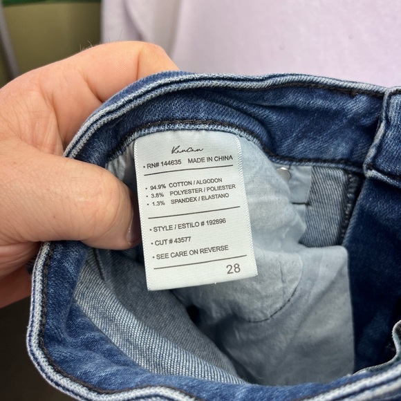 KanCan Distressed Skinny Ankle Jeans Womens 28 Blue Denim Stretch Frayed 2157 - Picture 3 of 8